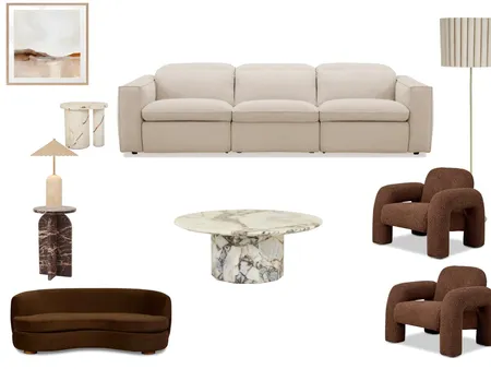 FIREPLACE LOUNGE OPTION 3 Interior Design Mood Board by serenehomedesign
