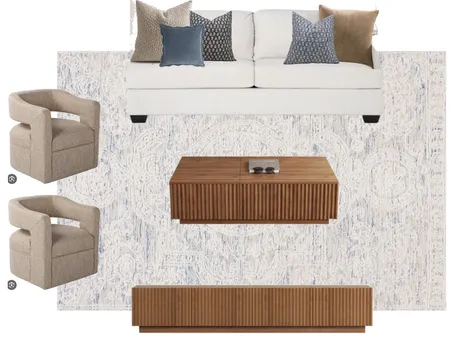 living room blue 5 Interior Design Mood Board by kaileeek