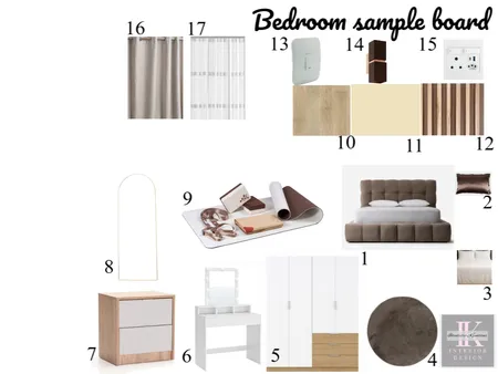Bedroom Sample Board Interior Design Mood Board by Kerry Govender on Style Sourcebook