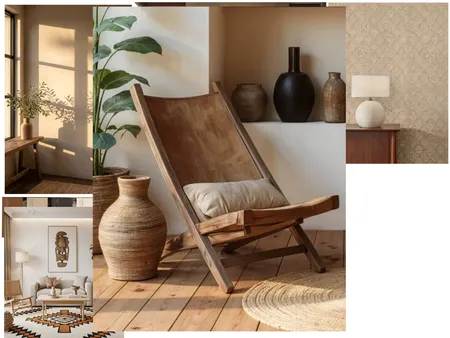 Contemporary African Living Interior Design Mood Board by Pineconedream