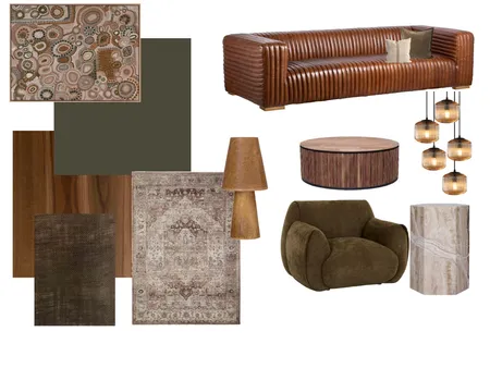 masculine lounge room Interior Design Mood Board by Pauline Buchanan