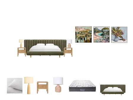 Main Bedroom Upstairs Interior Design Mood Board by IIDR Interior Design