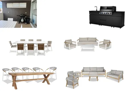 Upstairs Outdoor Patio Interior Design Mood Board by IIDR Interior Design