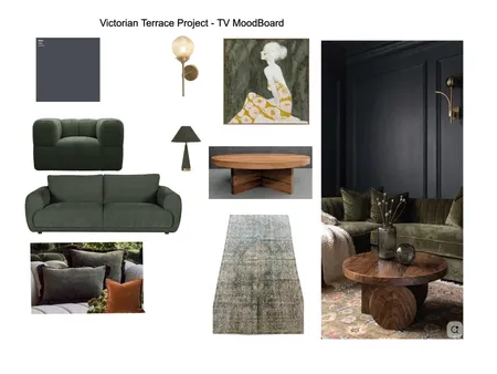 Victorian Terrace Project TV Room_Living Interior Design Mood Board by Bortolotto Interiors