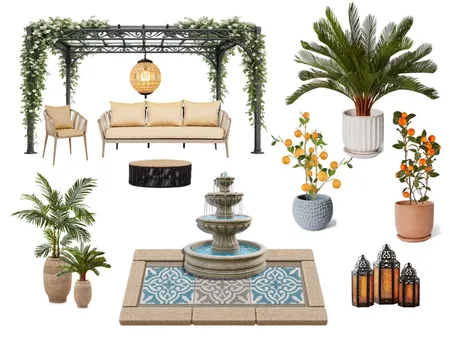 Paisajismo - Jardin Arabe (2) Interior Design Mood Board by Chi - Interior Design