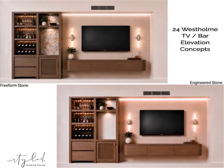 Mangan - Bar / Tv Concepts Interior Design Mood Board by Styled Interior Design