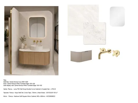 Santa Monica Ivory Interior Design Mood Board by CRD Design