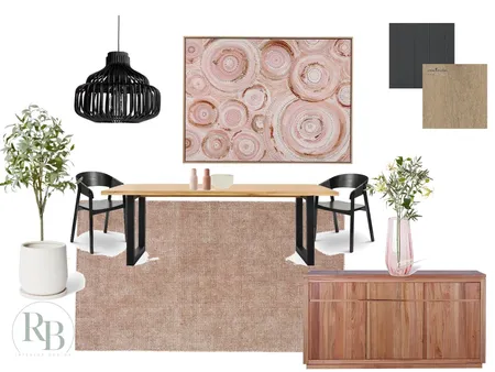 Modern Australian Dining Interior Design Mood Board by RB Interior Design