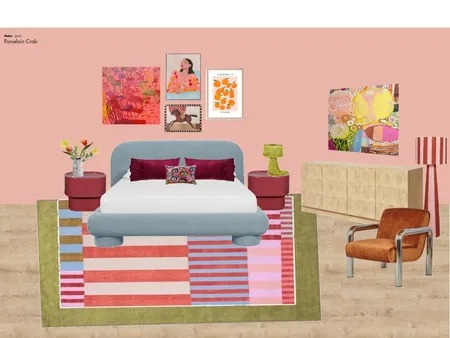 Eclectic Bedroom Interior Design Mood Board by kieraross