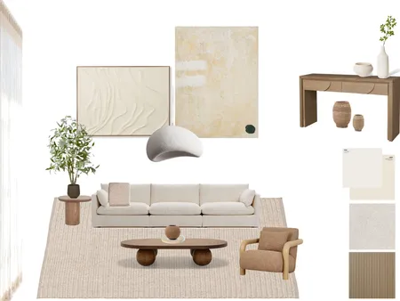 Japandi Sample Board Interior Design Mood Board by aishwaryashetty