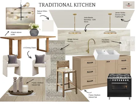 Traditional Neutral Kitchen Interior Design Mood Board by Your Design Companion