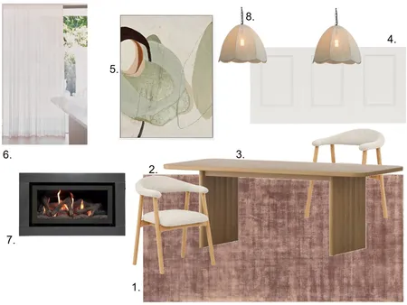 Dining Room Sample Board Interior Design Mood Board by Chloe_Reynolds