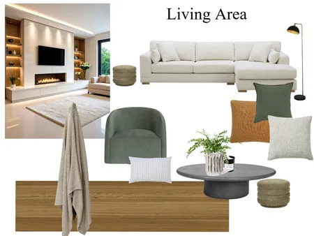 LIVING ROOM AREA - SHERMAN - QUEENSCLIFF Interior Design Mood Board by DESIGNING INSIDE OUT