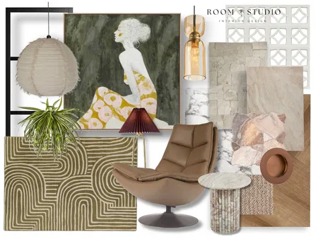 Mid Century Warmth Interior Design Mood Board by Room Studio