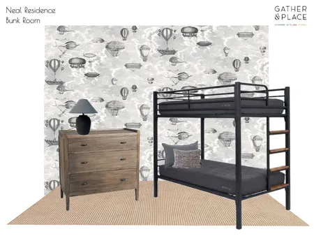 Neal Residence Bunk Room Interior Design Mood Board by Gather & Place