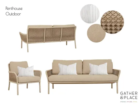 Penthouse Outdoor Interior Design Mood Board by Gather & Place