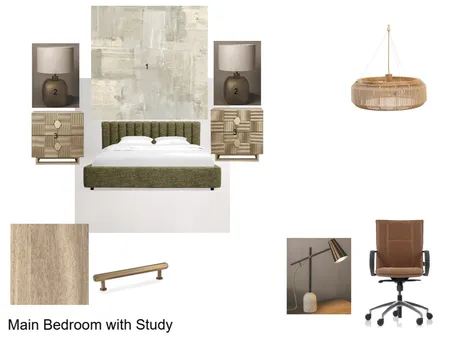 Main Bedroom with Study Interior Design Mood Board by delange.helen@gmail,com
