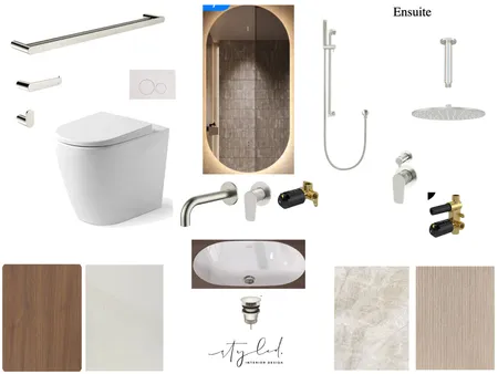 Mangan - Ensuite Product Board Interior Design Mood Board by Styled Interior Design