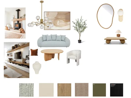 PRESENTACIÓN DE PROPUESTAS AL CLIENTE: living Interior Design Mood Board by Natsfe