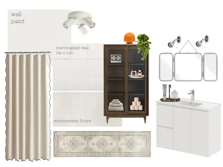 leanyer budget no demo bathroom Interior Design Mood Board by Sonya Ditto