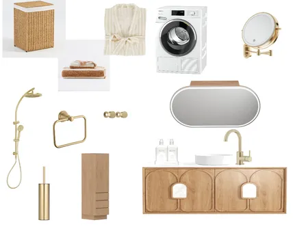 WOOD BATHROOM Interior Design Mood Board by georginakef