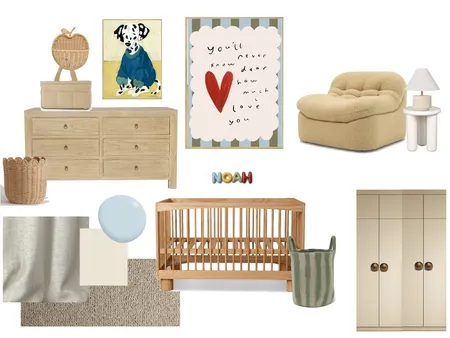 Montrose Nursery Interior Design Mood Board by Jorja Clair Interiors