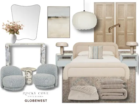 Rocky Cove x Globe West Bedroom Interior Design Mood Board by Rocky Cove Interiors