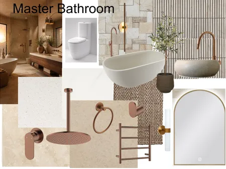 Master Bathroom Interior Design Mood Board by janeavard