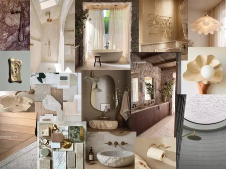 Ensuite bathroom moodboard Interior Design Mood Board by aureliem