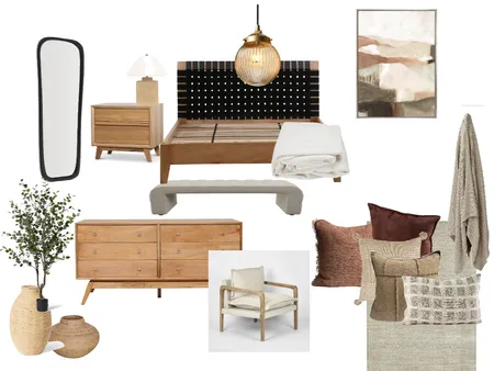 Mediterranean Bedroom Mood Board Interior Design Mood Board by carolynporteous