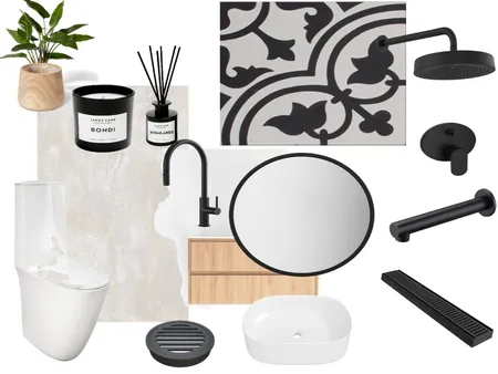 BAÑO Interior Design Mood Board by Ayelen