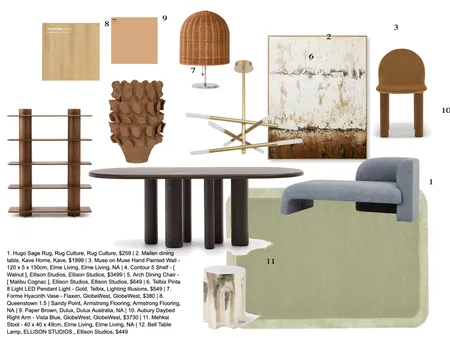 DINING ROOM Interior Design Mood Board by jadecath