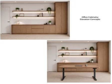 Mangan - Office Cabinetry Elevation Concepts Interior Design Mood Board by Styled Interior Design