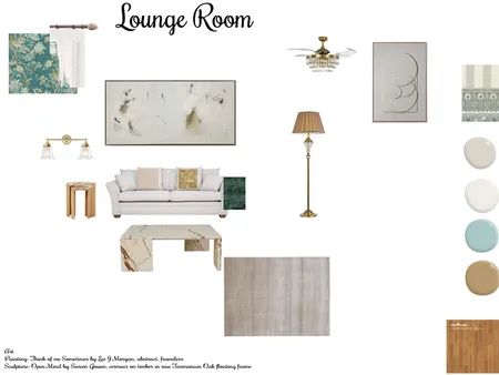 Lounge Room Interior Design Mood Board by bel designs