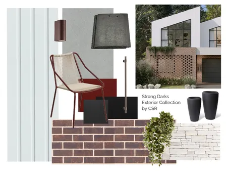 Strong Darks Exterior Collection Interior Design Mood Board by CSR Limited