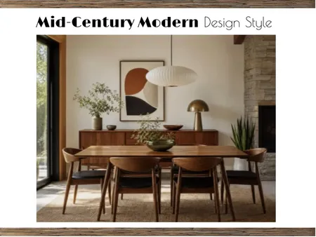 Mid-Century Modern Title Page Interior Design Mood Board by michaelahartwig@hotmail.com