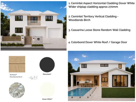Tim & Julie - Cemintel Cladding Interior Design Mood Board by Styled Interior Design