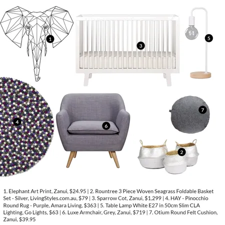 Neutral nursery Interior Design Mood Board by Katy Thomas Studio on Style Sourcebook
