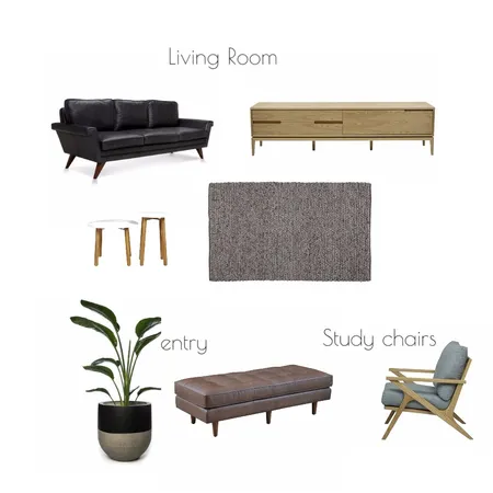 Entry, Study, Lving Interior Design Mood Board by Jo Daly Interiors on Style Sourcebook