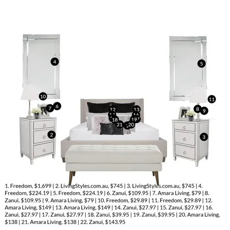 Master bed Interior Design Mood Board by ashwatt on Style Sourcebook