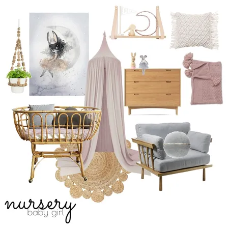 Nursery (Girl) Interior Design Mood Board by Rebecca Kurka on Style Sourcebook