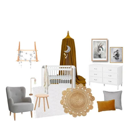 Gender Neutral nursery Interior Design Mood Board by srussell on Style Sourcebook