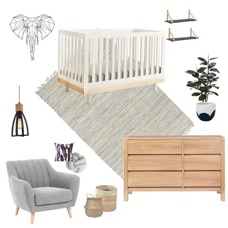 Gender neutral nursery Interior Design Mood Board by Jesssawyerinteriordesign on Style Sourcebook