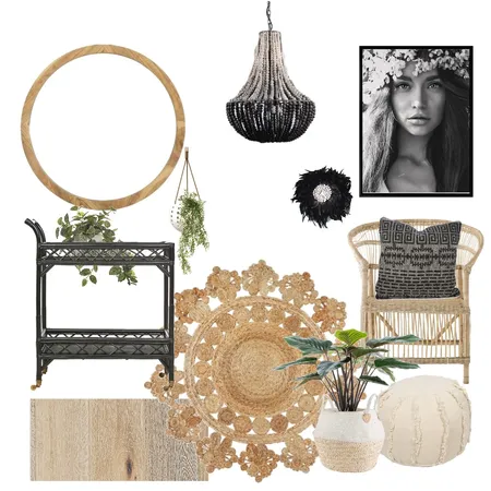 boho Interior Design Mood Board by Rebecca Kurka on Style Sourcebook