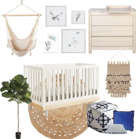 Simple bohemian nursery Interior Design Mood Board by Krysti-glory90 on Style Sourcebook