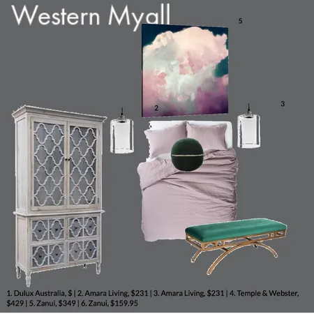 Main Bedroom Interior Design Mood Board by GeorginaRahi on Style Sourcebook