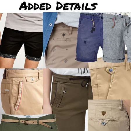 Twill Shorts | Added Details Interior Design Mood Board by snoobabsy on Style Sourcebook