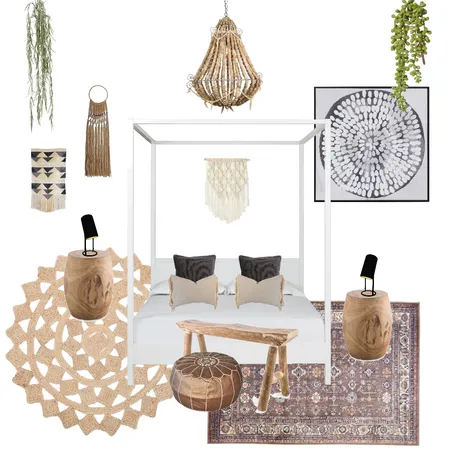 Boho Bedroom Interior Design Mood Board by KellyJones on Style Sourcebook