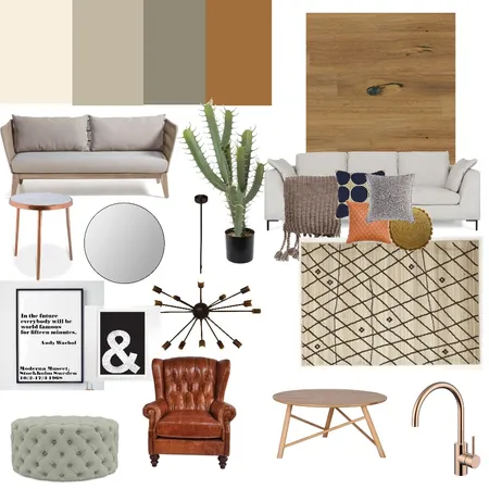 Mood board A6 Scheme #1 Interior Design Mood Board by Camila Bergman on Style Sourcebook