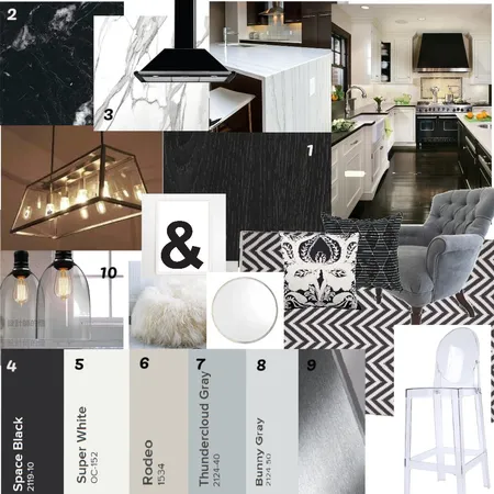 Scheme 2 ACHROMATIC Interior Design Mood Board by saida on Style Sourcebook